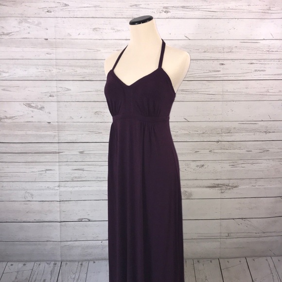 Deep Purple Halter Dress